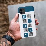 Case-Mate iPhone Case Photo Collage Moderne Bleu Meilleur Hubby Ever Cad<br><div class="desc">Le "Modern Collage Photo Blue Best Hubby Ever Gift" est un cadeau photo personnalisé qui présente une collection de photos présentant les meilleurs moments partagés entre vous et votre mari bien-aimé. Cette version particulière présente un thème bleu, ce qui en fait un ajout élégant et contemporain à tout décor.Ce cadeau...</div>