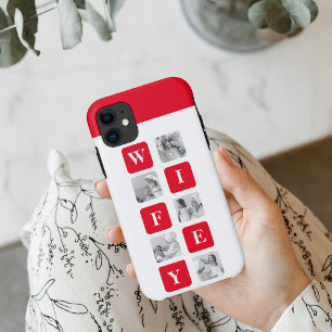 Case-Mate iPhone Case Photo Collage Moderne & Cadeau Rouge Pour Lovely W