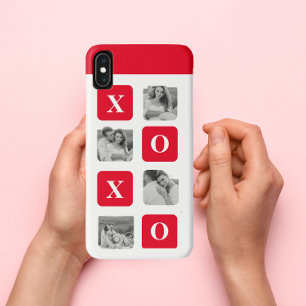 Case-Mate iPhone Case Photo Collage moderne Couple et XOXO rouge