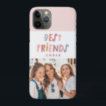 Case-Mate iPhone Case Photo coloré amusant typographie meilleurs amis<br><div class="desc">Photo coloré amusant typographie girly meilleurs amis design. Fait partie d'une collection moderne.</div>