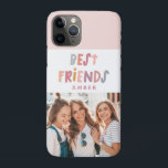 Case-Mate iPhone Case Photo coloré amusant typographie meilleurs amis<br><div class="desc">Photo coloré amusant typographie girly meilleurs amis design. Fait partie d'une collection moderne.</div>