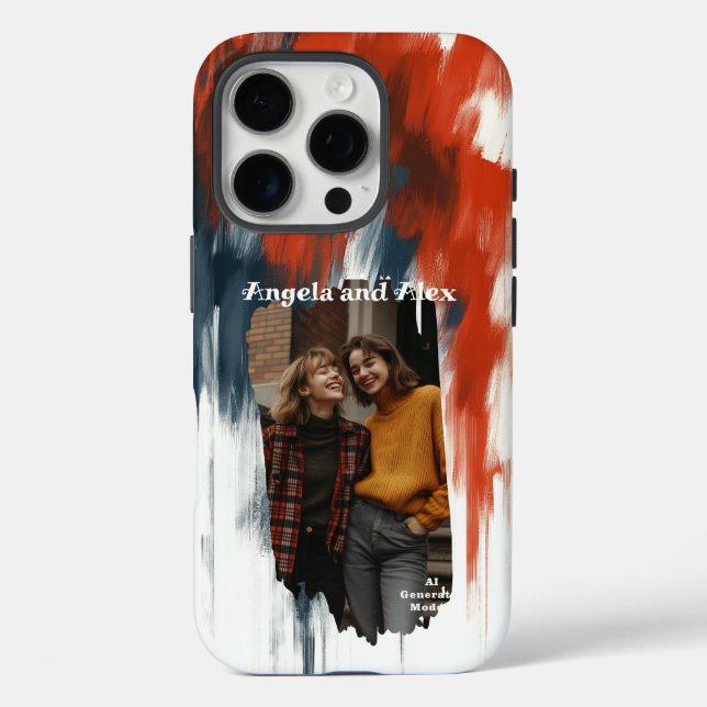 Coques Case-Mate iPhone Photo coup de pinceau (Verso)