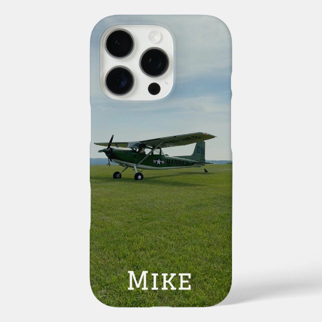 Coques Case-Mate iPhone Photo d'avion élégant avec monogramme, Aviation (Verso)
