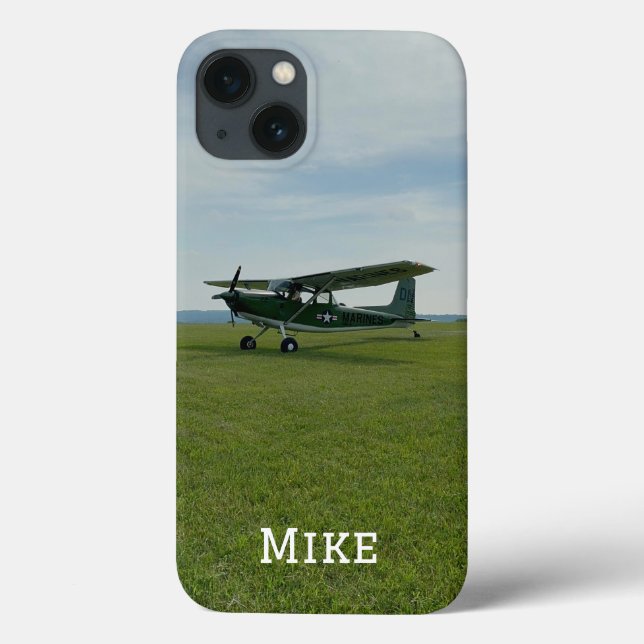 Coques Case-Mate iPhone Photo d'avion élégant avec monogramme, Aviation (Verso)