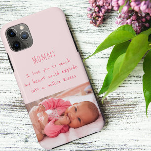 Case-Mate iPhone Case Photo de Bébé Fille avec Message Je t'aime pour Ma