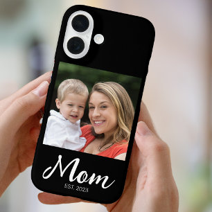 Coque Pour iPhone 16 Photo de cas établie par une mère noire Script - C