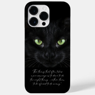Coque Case-Mate iPhone Photo de chat noir, sagesse