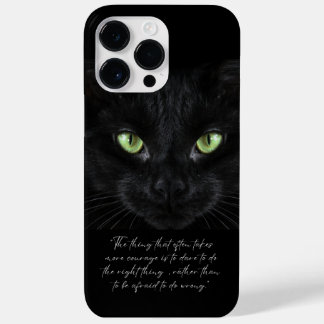 Coque Case-Mate iPhone Photo de chat noir, sagesse