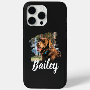 Coque Case-Mate iPhone Photo de chien personnalisé avec nom