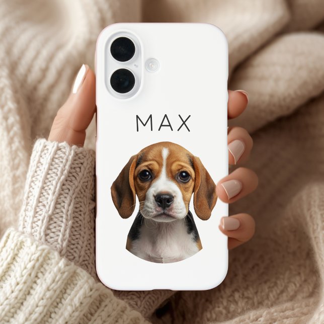 Coques Case-Mate iPhone Photo de chien personnalisé & nom (Créateur téléchargé)