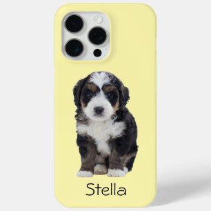 Coque Case-Mate iPhone Photo de chien personnalisée - Pastel Jaune avec n