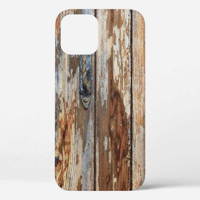 Coques Case-Mate iPhone Photo de clôture en bois brun (Verso)