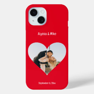 Coque Case-Mate iPhone Photo de couple dans le coeur Personnalisé nouveau