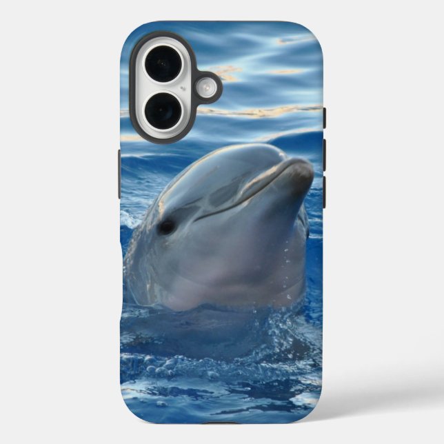 Coques Case-Mate iPhone Photo de dauphin dans l'eau (Verso)