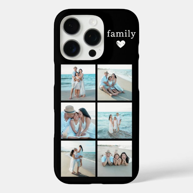 Coques Case-Mate iPhone Photo de famille 6 Noir (Verso)
