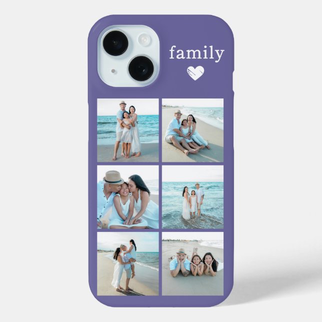 Coques Case-Mate iPhone Photo de famille 6 Violet (Verso)