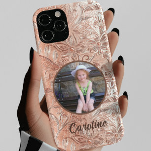 Coque iPhone 16 Pro Max Photo de famille moderne Floral