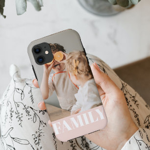 Case-Mate iPhone Case Photo de famille Pastel Pink Love