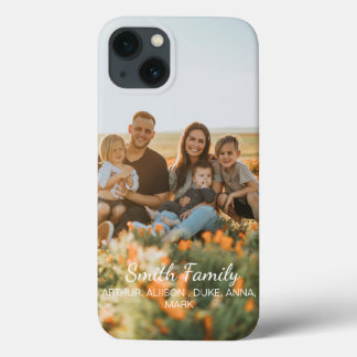 Case-Mate iPhone Case Photo de famille personnalisée avec des noms perso