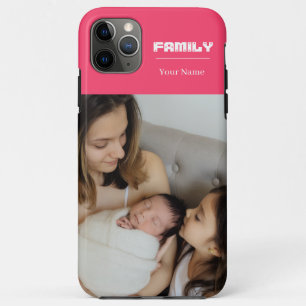 Case-Mate iPhone Case Photo de famille rose 1 image