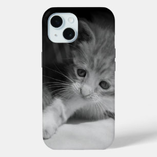 Coque Case-Mate iPhone Photo de Kitten noir et blanc
