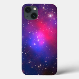 iPhone 13 Case Photo de l'amas spatial rose et bleu de Pandore