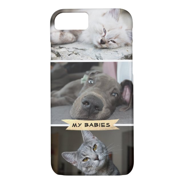 Coques Case-Mate iPhone Photo de l'animal familier 3 votre propre adorable (Dos)