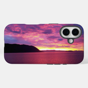 Coque Pour iPhone 16 Photo de lever de soleil rose en mer