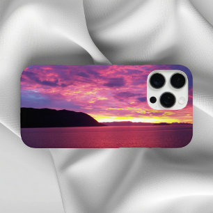 Coque iPhone 16 Pro Max Photo de lever de soleil rose en mer