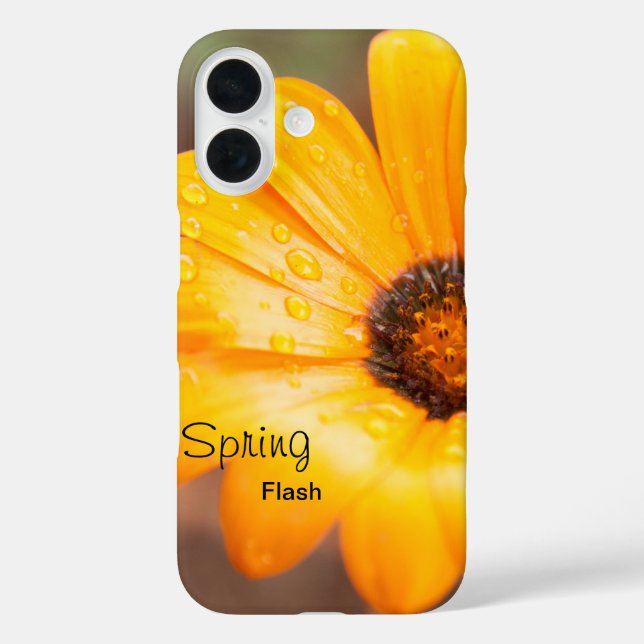 Coques Case-Mate iPhone Photo de Marguerite africaine Orange Spring Flash  (Verso)