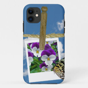 Coques Pour iPhone Photo de Pansy avec papillon
