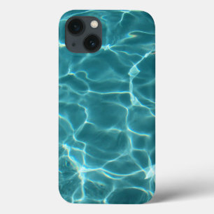 Etui iPhone 13 Photo de piscine Aqua Green