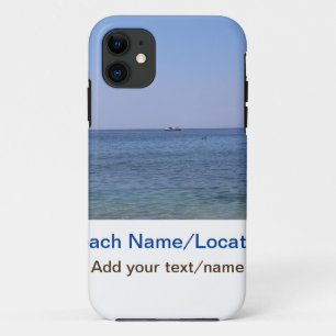 Case-Mate iPhone Case photo de plage océan eau ajouter nom texte lieu ét