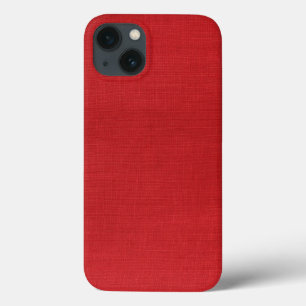 Coque Case-Mate iPhone Photo de texture de lin rouge