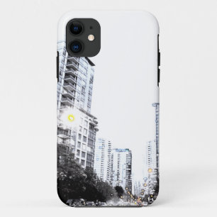 Coque iPhone 11 photo de ville la nuit
