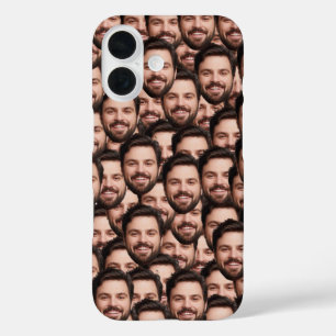 Coque Pour iPhone 16 Photo de visage drôle personnalisée unique