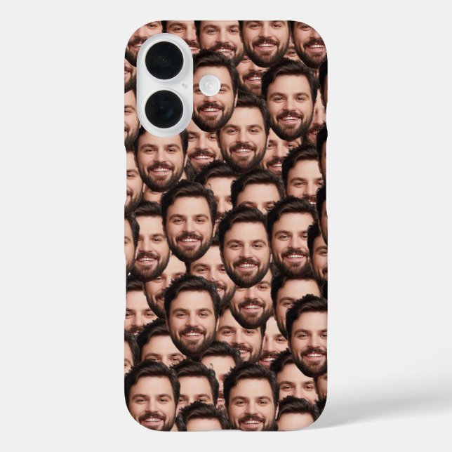 Coques Case-Mate iPhone Photo de visage drôle personnalisée unique (Verso)