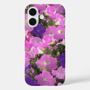 Coque Pour iPhone 16 Photo Du Matin Gloire Fleurs Roses Et Violettes
