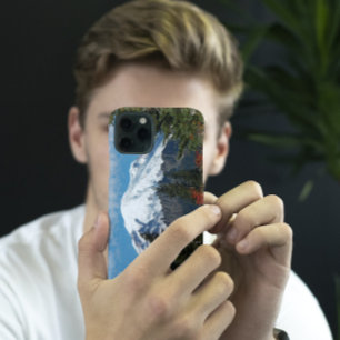 Coque Pour iPhone 16 Photo du Mont Rainier couvert par la neige