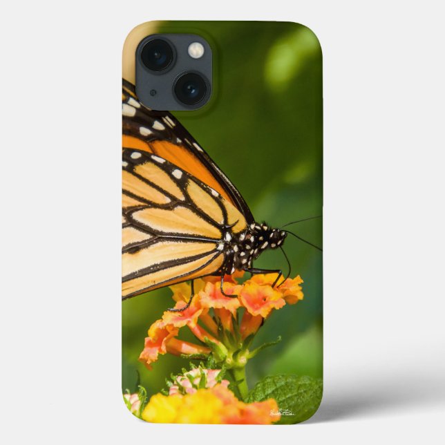 Coques Case-Mate iPhone photo d'un papillon sur une fleur (Verso)