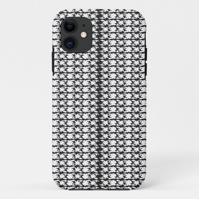 Coques Case-Mate iPhone photo en noir et blanc d'un motif (Dos)
