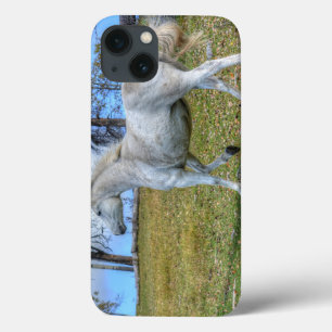 Coque Case-Mate iPhone Photo équine de cheval blanc à l'esprit sur le BC