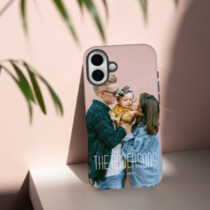 Coque Pour iPhone 16 Plus Photo et nom personnalisés