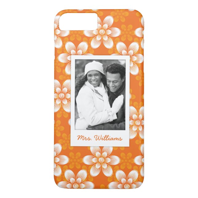 Coques Case-Mate iPhone Photo faite sur commande et motif de fleurs nommé (Dos)