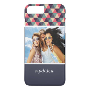 Coque iPhone 7 Plus Photo faite sur commande et motif de Teal et rose