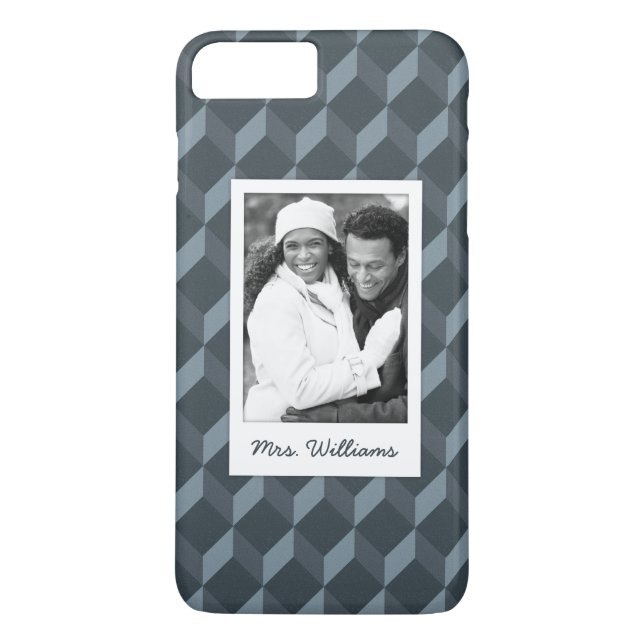 Coques Case-Mate iPhone Photo faite sur commande et motif géométrique (Dos)