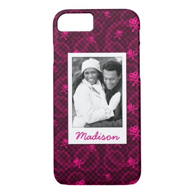 Coques Case-Mate iPhone Photo faite sur commande et motif rose nommé d'Emo (Dos)