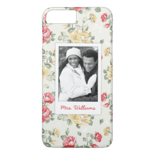 Coque Case-Mate iPhone Photo faite sur commande et roses roses élégants