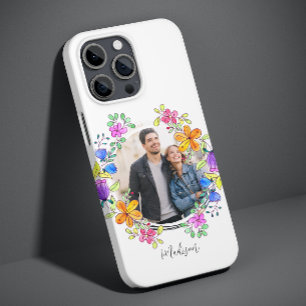Coque Case-Mate iPhone Photo Floral Coloré Simple Moderne Personnalisé