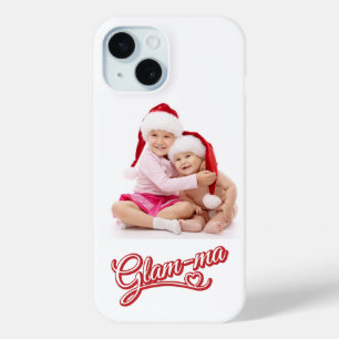 Coque Case-Mate iPhone Photo Glamma rouge/blanc sur blanc